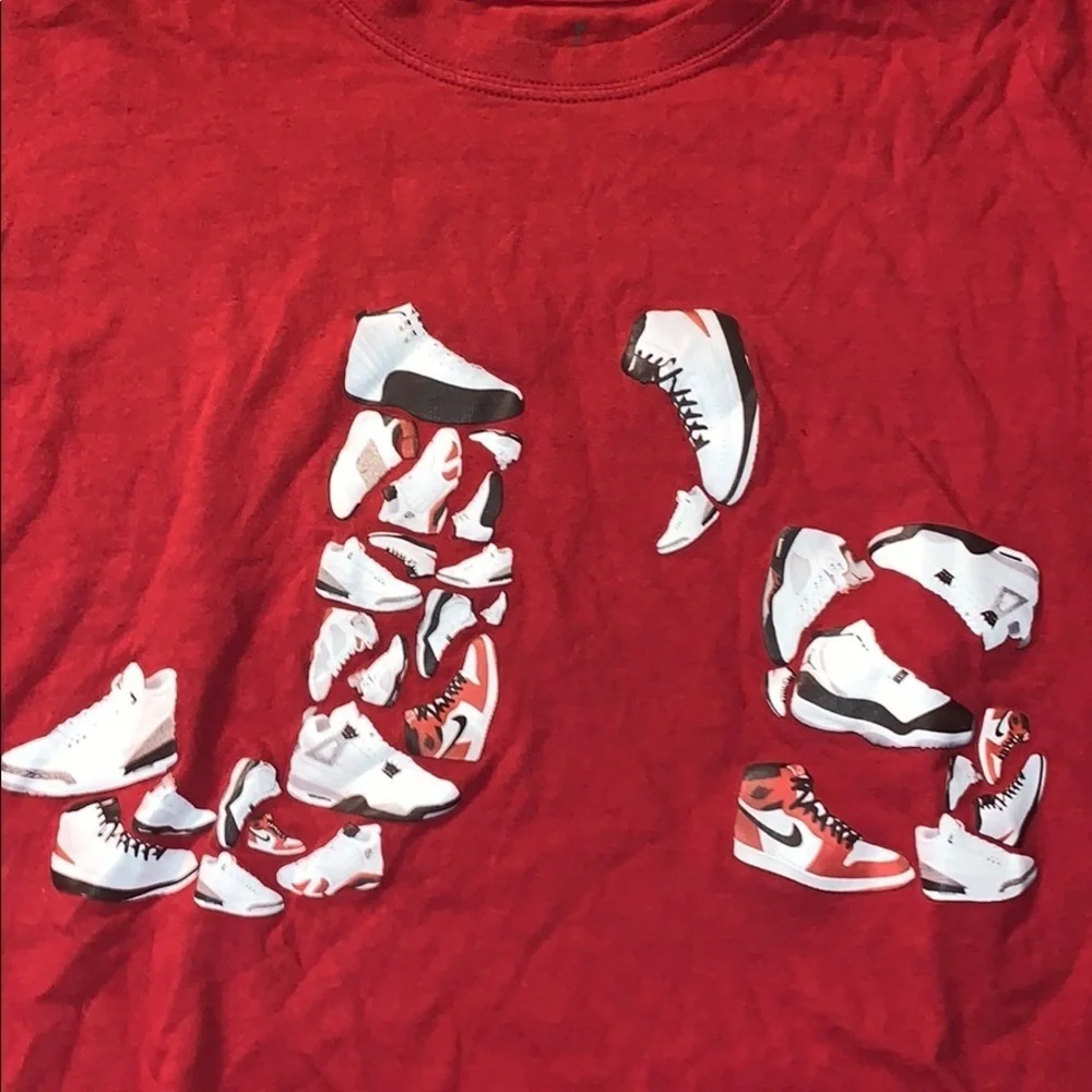 Rare! Nike JORDAN J'S Sneaker Air Nike T-Shirt XL